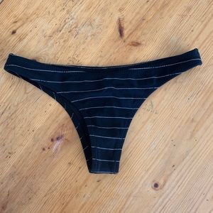 Black with white stripes nasty gal swim bottoms